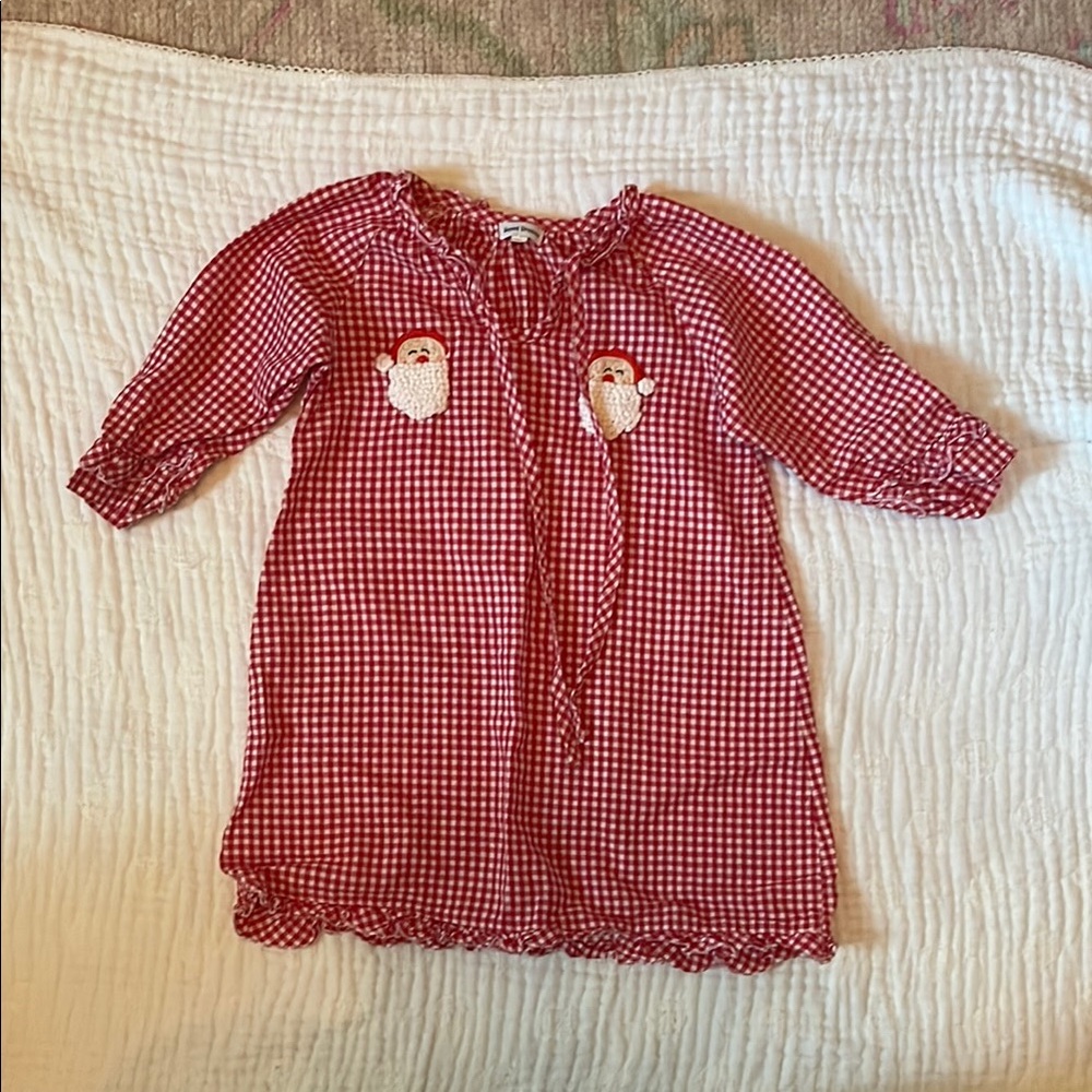 Sweet Dreams Red Checkered Kids Nightgown